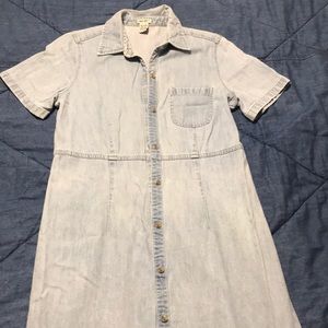 Vintage Denim Button Down Dress